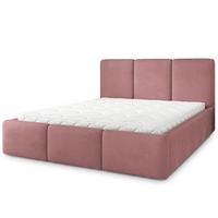 POLSTERBETT MORENA MGV 180x200 cm mit Bettkästen - Rosa - Rosa, Holz (180/200cm) - MASSENO