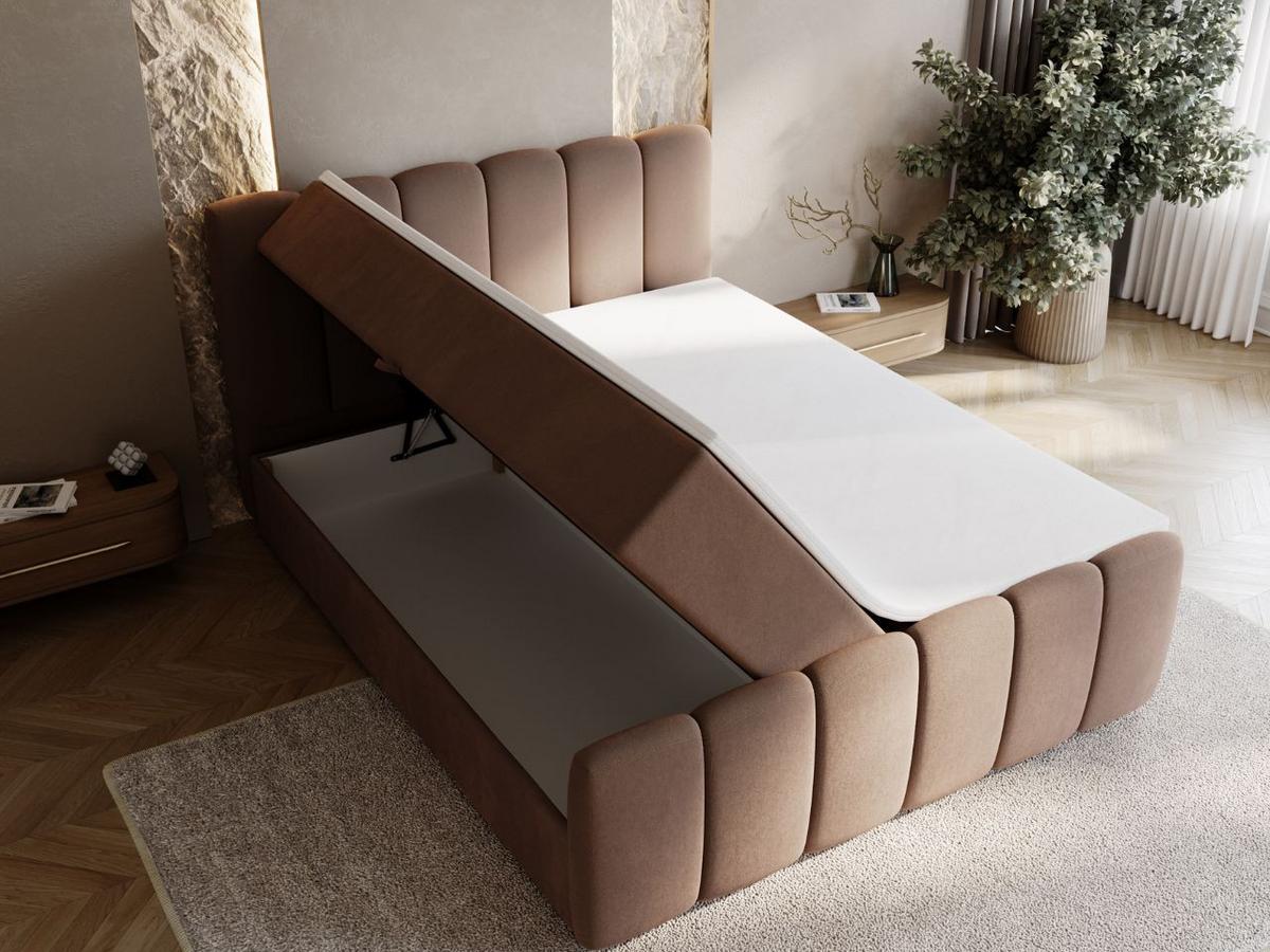 BOXBETT Cloud 140x200 Braun - Braun, Holz/Textil (140/200cm) - Graingold