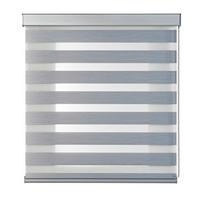DOPPELROLLO Weiß 120x250 cm - Silberfarben, Kunststoff (120/250cm) - STORESDECO