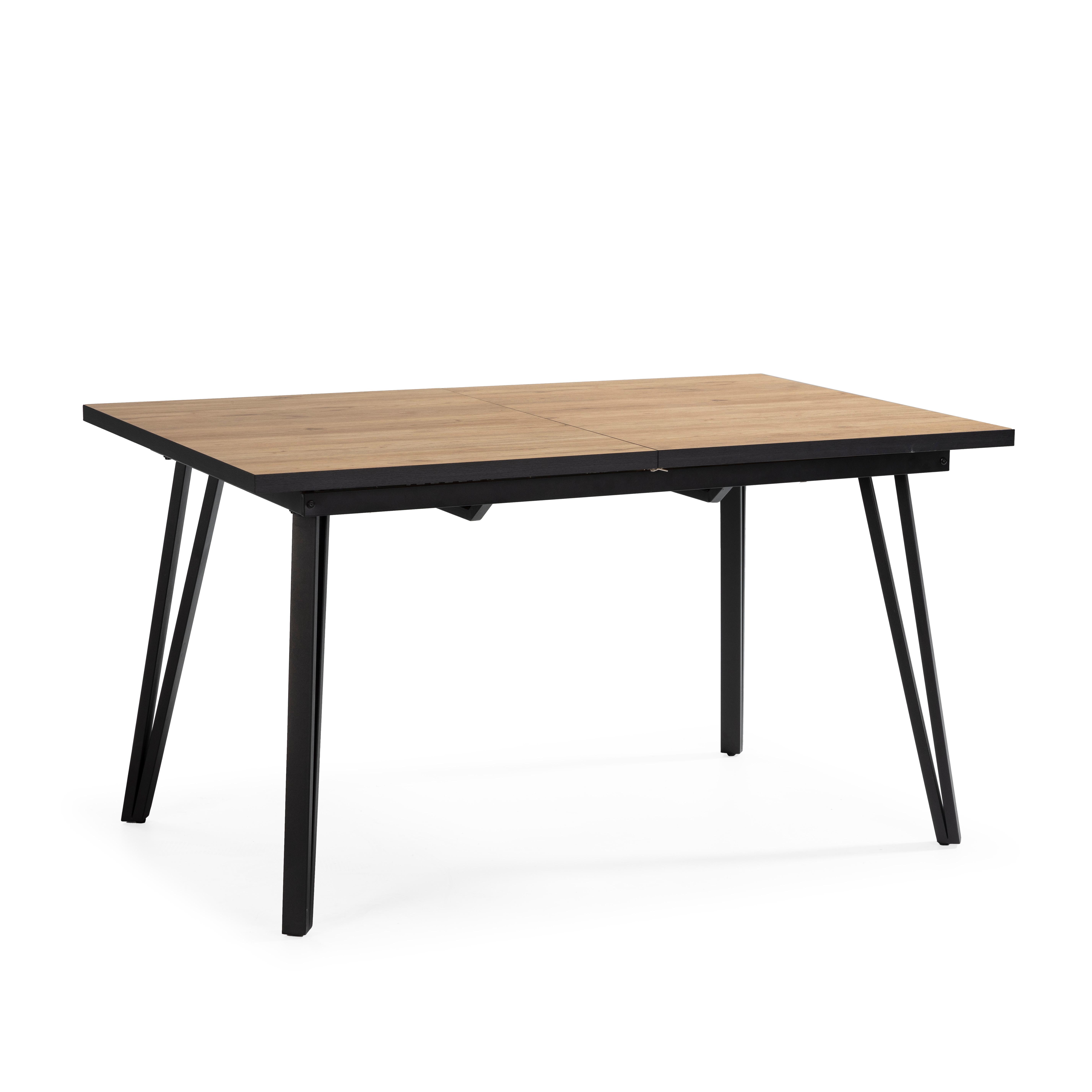 ESSTISCH Cleo Schwarz 140/90/77 cm - Schwarz, Keramik (140/90/77cm) - Calicosy