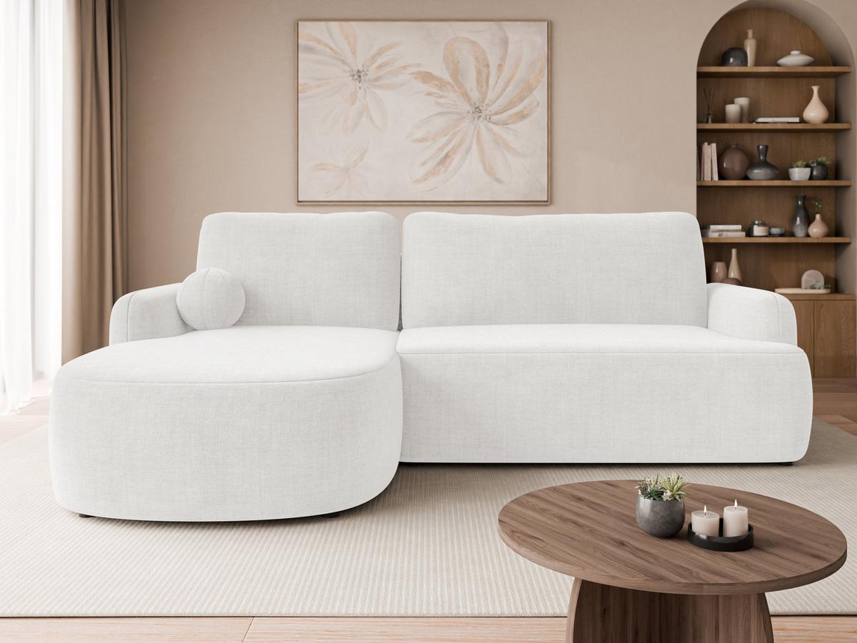 ECKSOFA Loridu Premium, Seite: Links - Creme/Schwarz, Holz/Kunststoff (250/174cm) - MIRJAN24