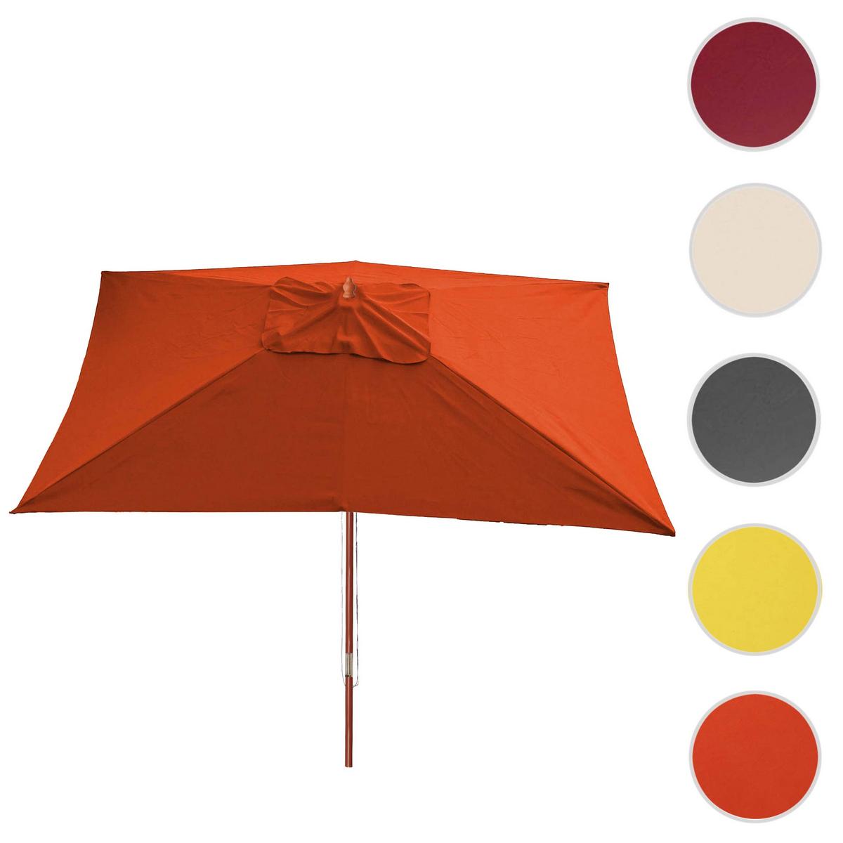 SONNENSCHIRM Orange - Orange, Holz (400/300cm) - MCW