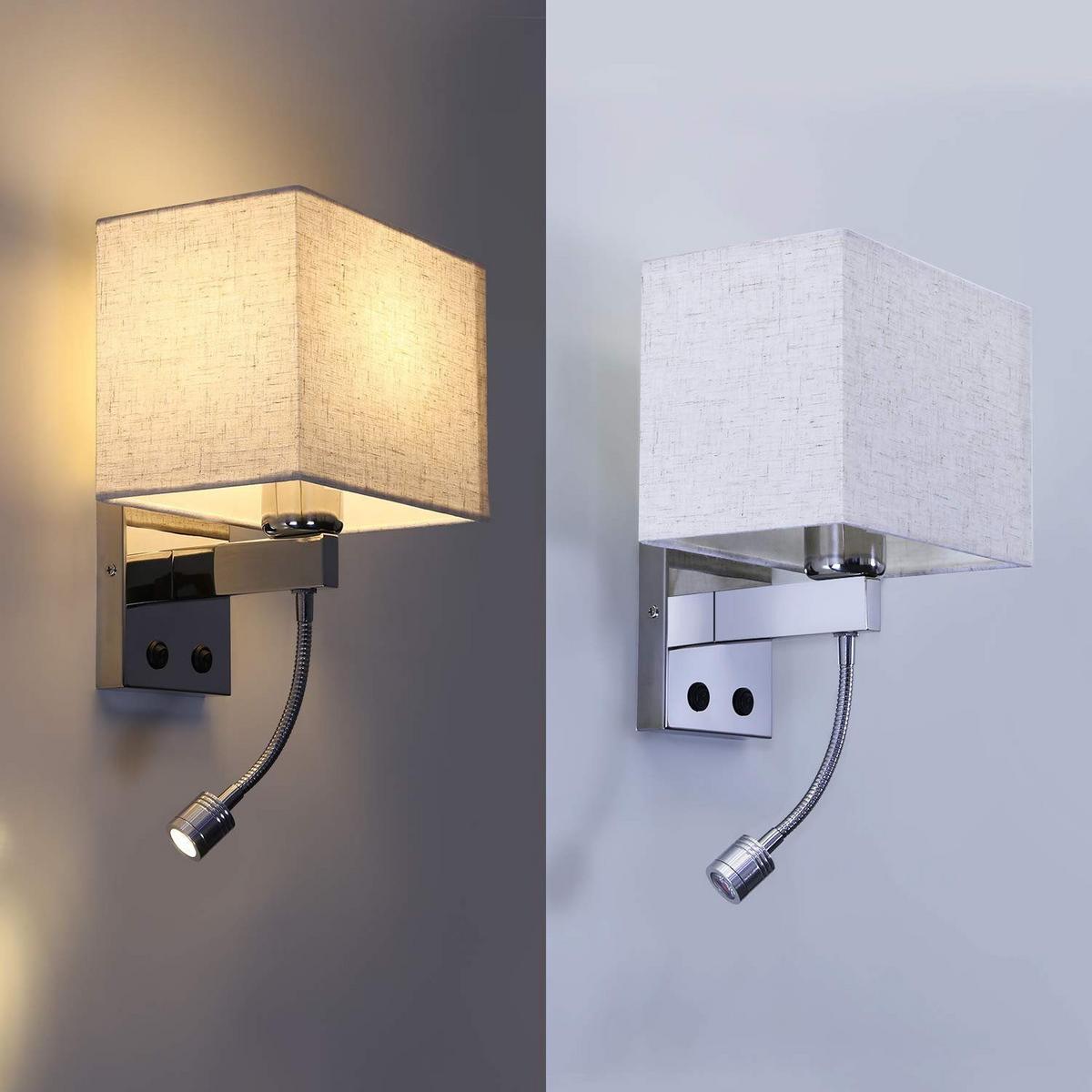 LED-WANDLEUCHTE Glowster 36/17/20 cm - Silberfarben, Metall (17/20/36cm) - ZMH