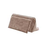 RÜCKENKISSEN WIOLO Taupe Velvet - Taupe, Textil (80/46cm) - KAWOLA
