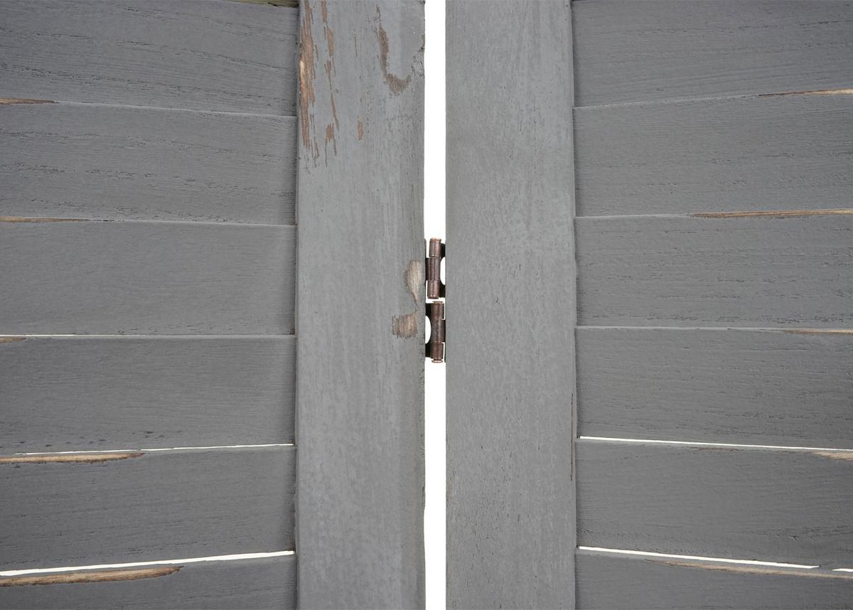 PARAVENT Grau - Grau, Holz (120/170/2cm) - MCW