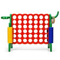 SPIELSET 4 in 1 Riesiges 4 Gewinnt Multicolor - Multicolor, Kunststoff (84/33cm) - COSTWAY