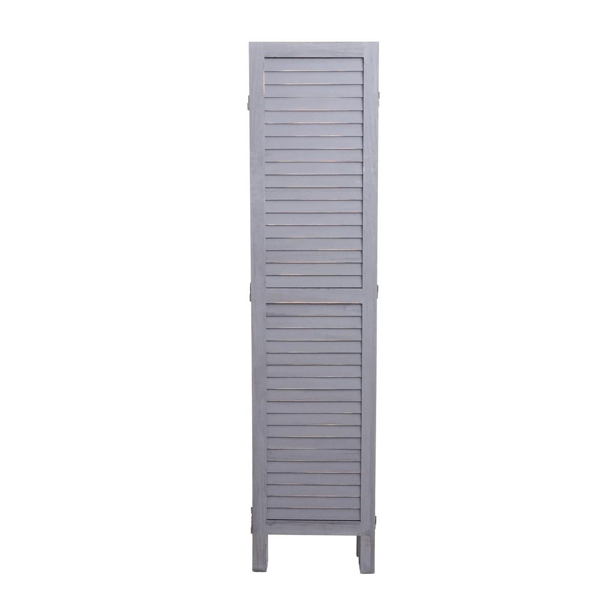 PARAVENT Grau - Grau, Holz (240/170/2cm) - MCW