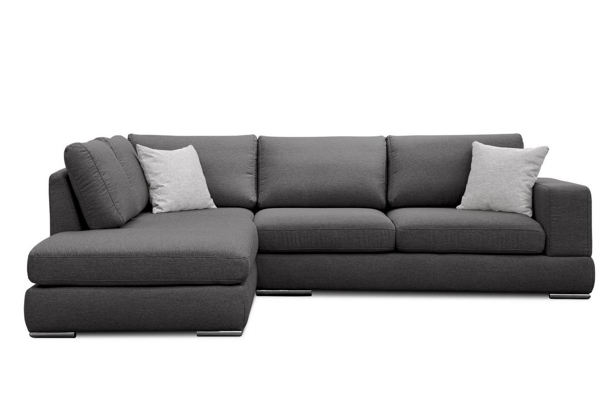 ECKSOFA OTTO 5-Sitzer, dunkelgrau - Dunkelgrau, Holzwerkstoff/Textil (219/279cm) - Wozimo