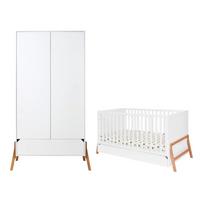 BABYZIMMER 2-teilig Weiß - Weiß, Holzwerkstoff (161/90/75cm) - Petits-meubles