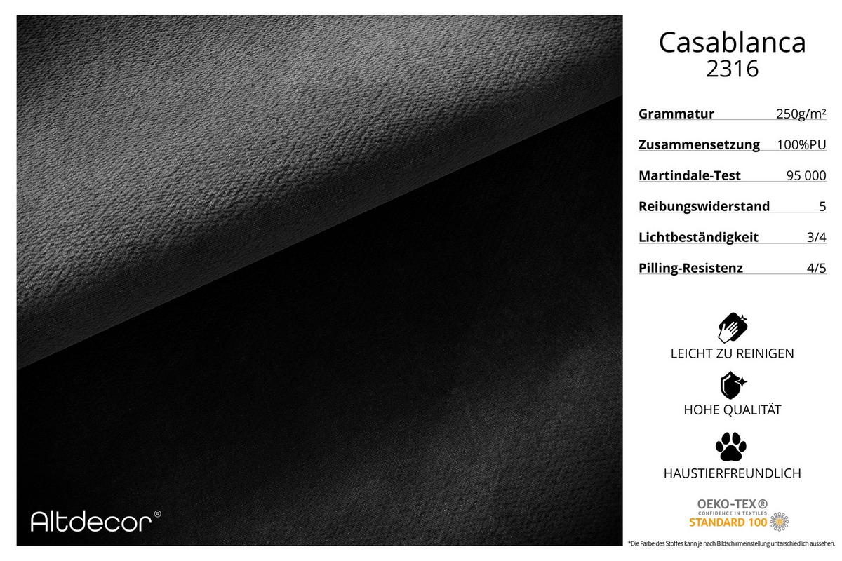 BOXSPRINGBETT RICAR KING - 140x200 - H3/H4 - Schwarz - Schwarz, Holzwerkstoff (140/200cm) - ALTDECOR