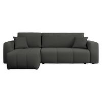 ECKSOFA Furyn - Anthrazit/Schwarz, Holz/Kunststoff (244/145cm) - MIRJAN24