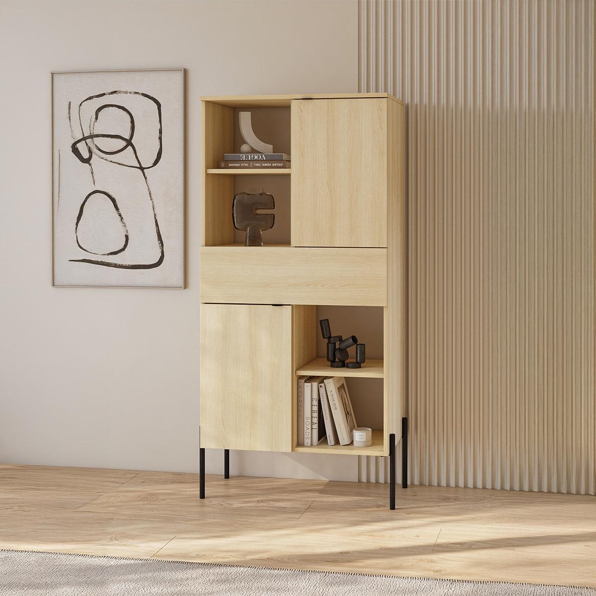 LUCILLA Holz - Braun, Holzwerkstoff (70/149.5/40cm) - Petits-meubles