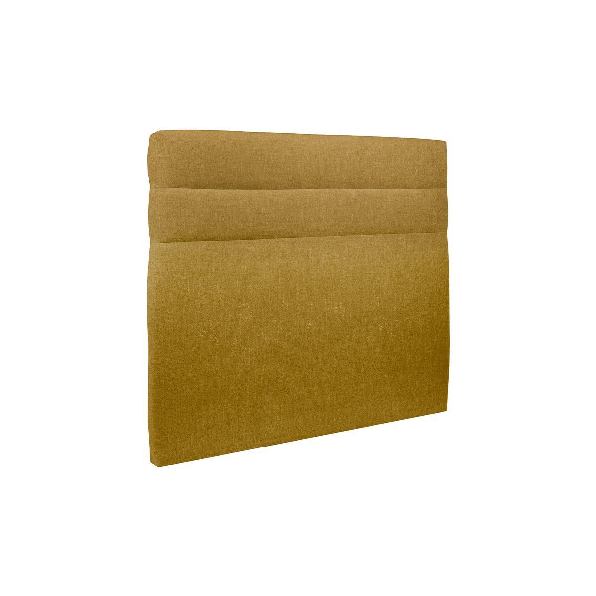 KOPFTEIL Modell Linien – Gelber Stoff 135 cm - Beige/Gelb, Karton/Holz (135/120/10cm) - Sommeil de Plomb