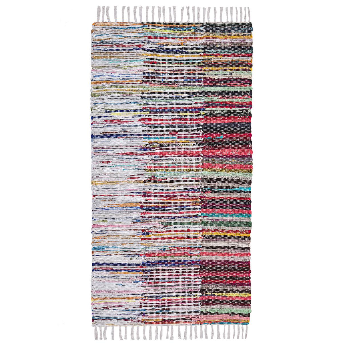 TEPPICH geflochten Mersin 150/80 cm - Multicolor, Textil (80/150cm) - Beliani