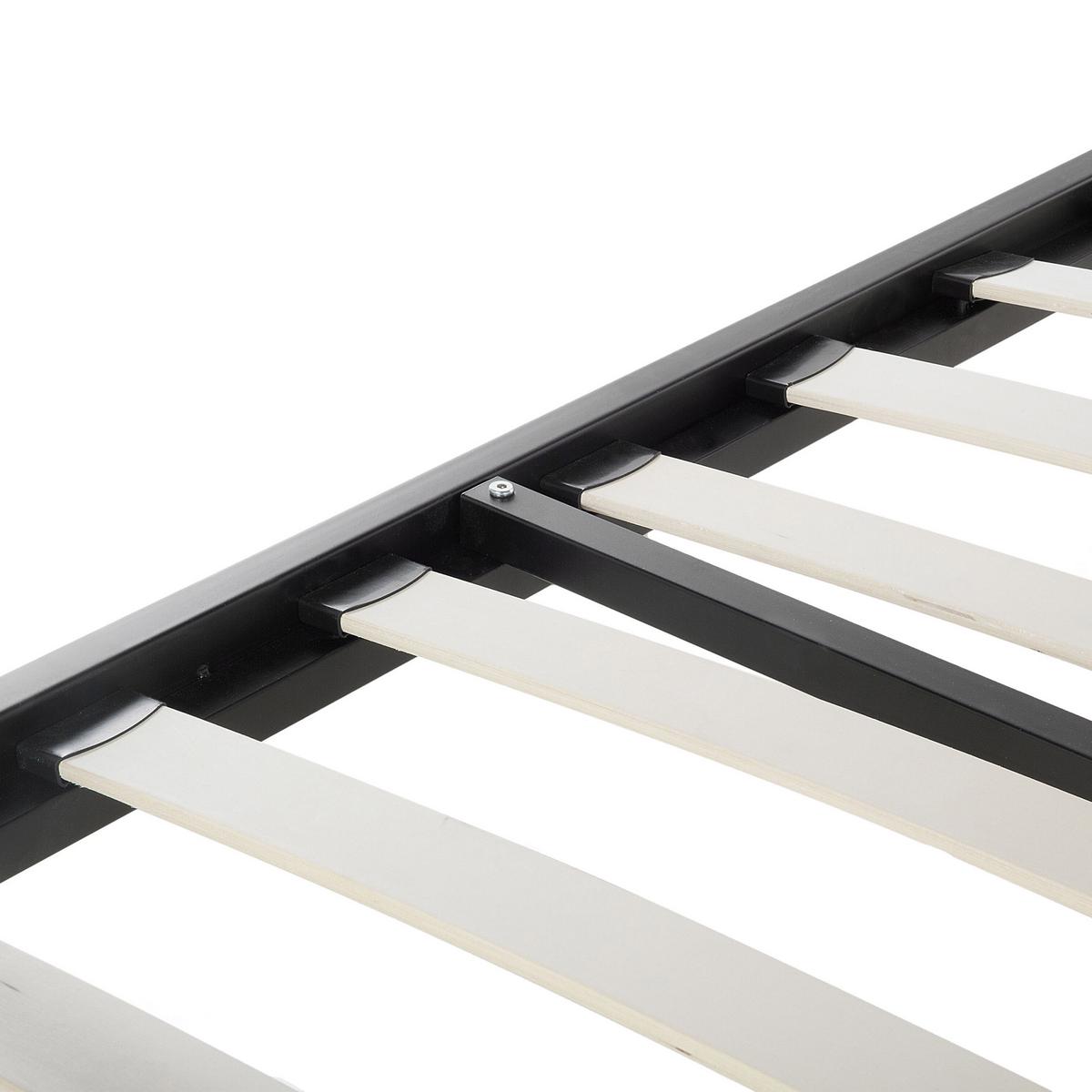 METALLBETT 140/200cm Schwarz Lyra - Schwarz, Metall (140/200cm) - Beliani