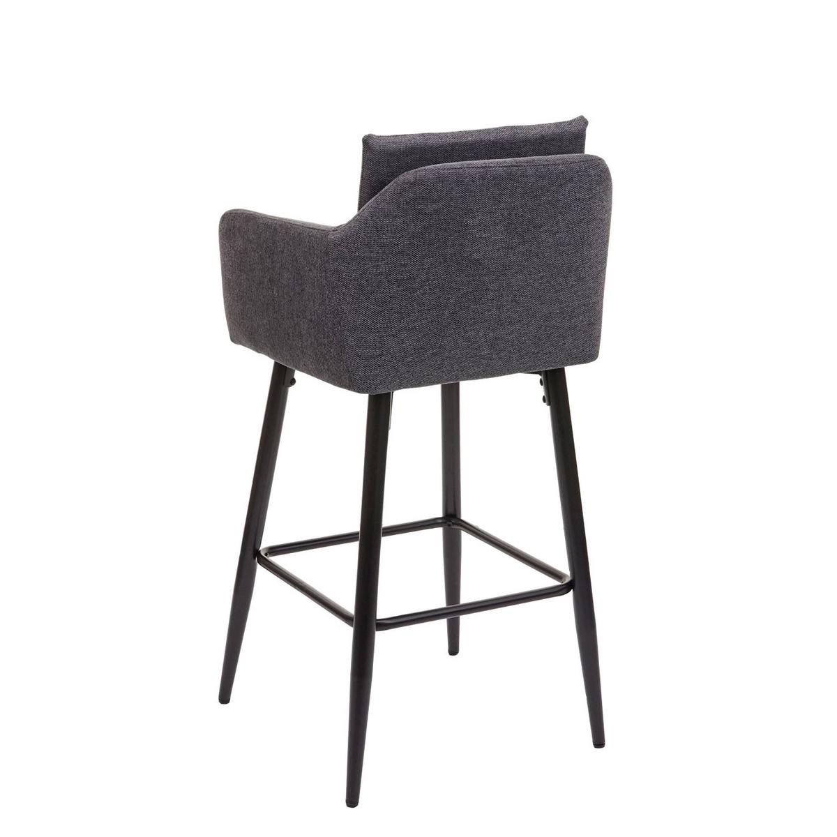 BARHOCKER Anthrazit - Anthrazit, Textil (54/105/53cm) - MCW