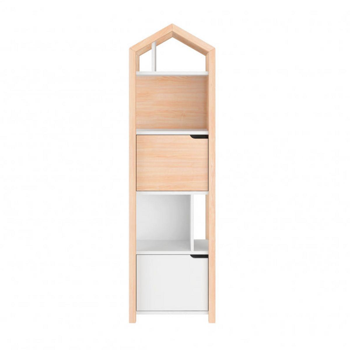 BÜCHERREGAL Holz und Weiß - Weiß, Holzwerkstoff (46/160/37cm) - Petits-meubles