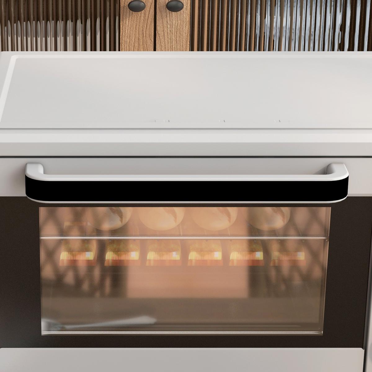 MINIBACKOFEN Metall Edelstahl Silber - Silberfarben, Metall (46/38.5/29cm) - HOMCOM