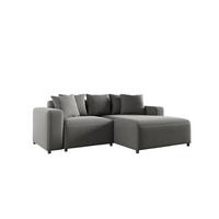 ECKSOFA Megan Xs In Salvador - Grau, Holzwerkstoff/Textil (240/165cm) - Fun Möbel
