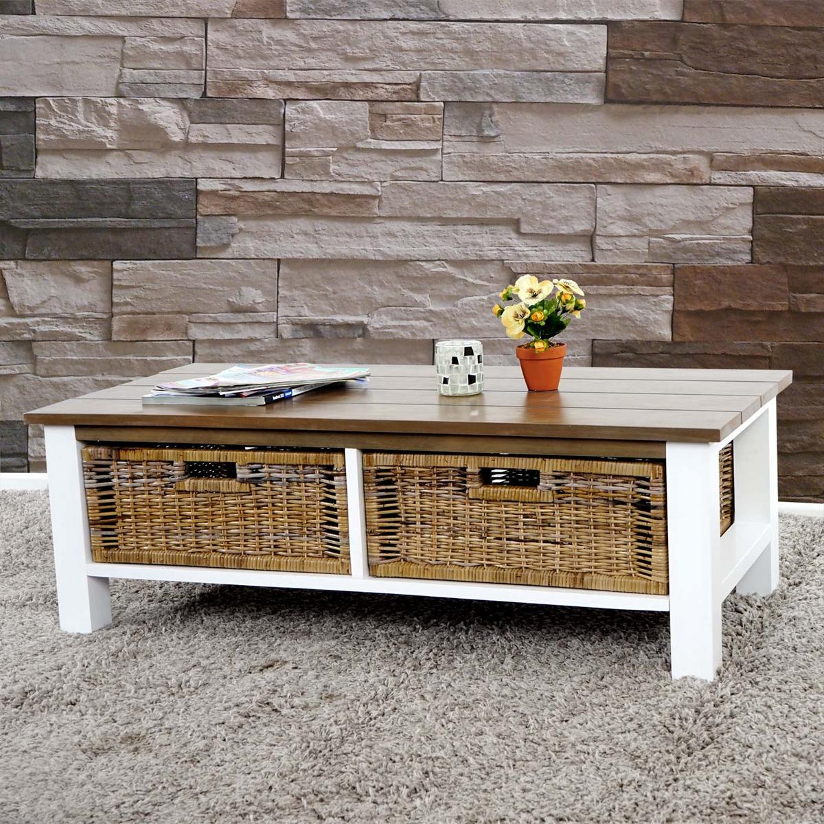 COUCHTISCH rechteck Braun - Braun, Holz (52/112/38cm) - MCW