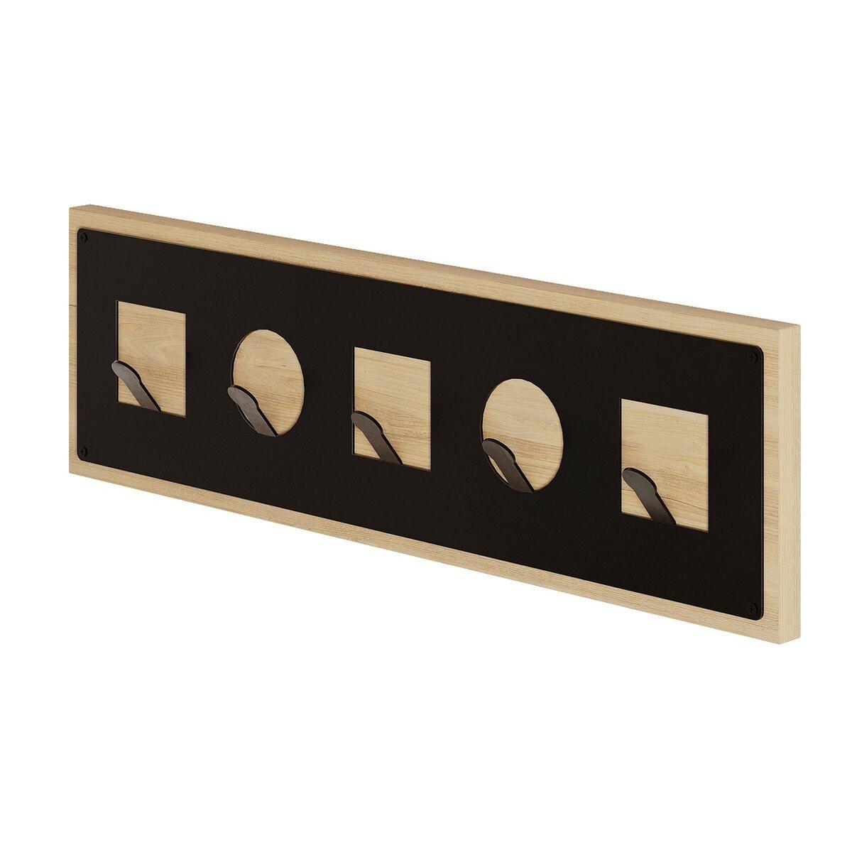 HÄNGENDER Garderobenständer Holzdekor Eiche B54,4 cm – ICON - Eschefarben, Holzwerkstoff (2/16/54.4cm) - Calicosy