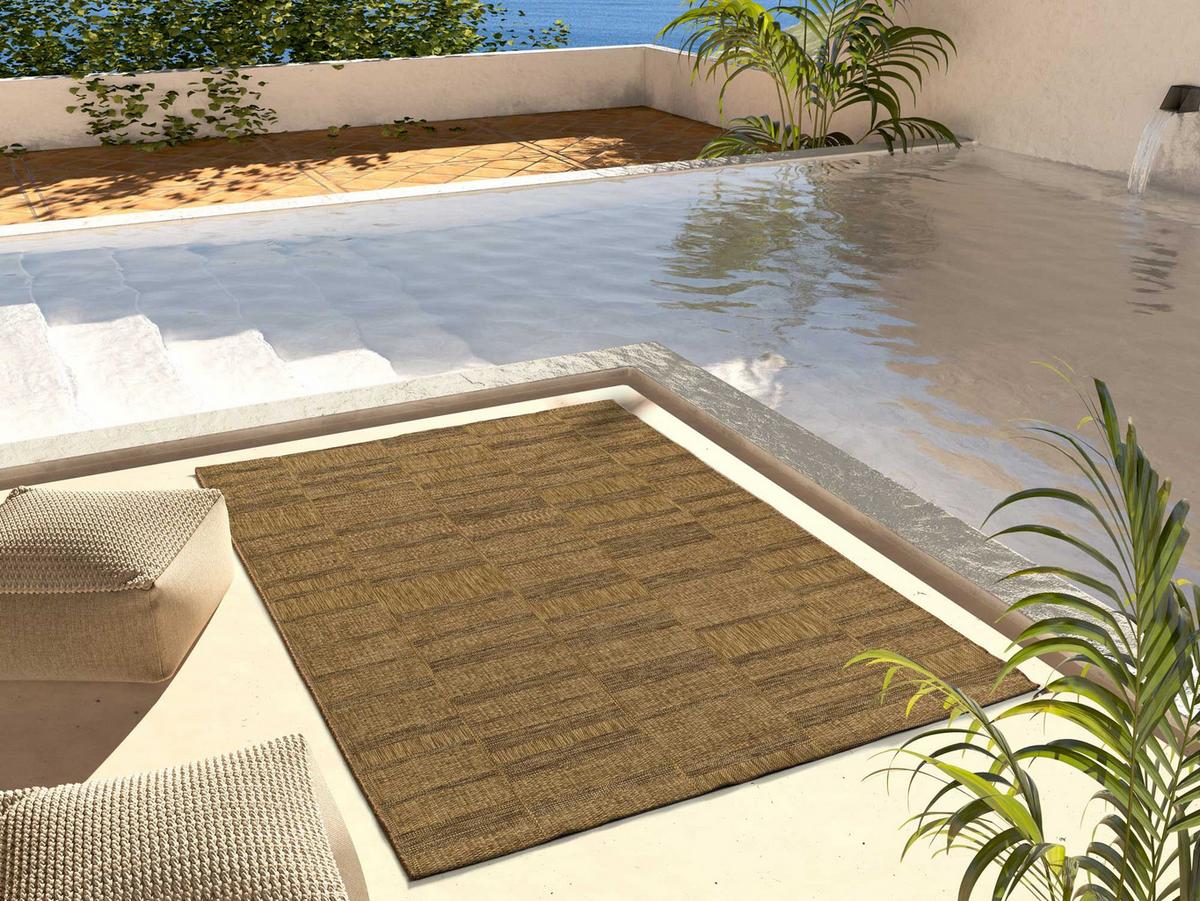 OUTDOORTEPPICH Naturfarben Guinea 120/170 cm - Naturfarben, Textil (120/170cm) - Atticgo