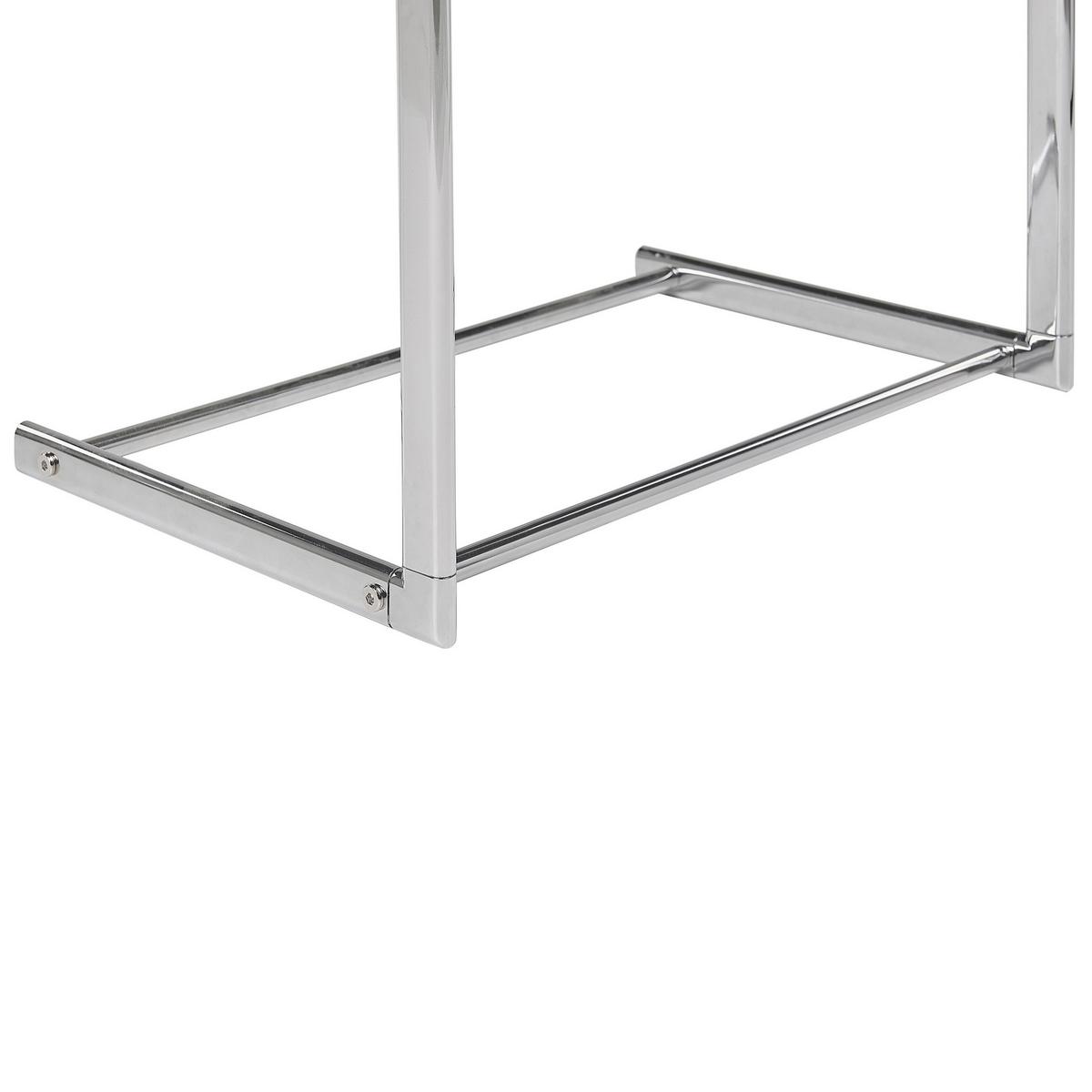 HANDTUCHSTÄNDER Stahl silber 44 x 86 cm Ambil - Silberfarben, Metall (44/86/28cm) - Beliani
