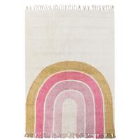 KINDERTEPPICH Rosa 140/200 cm Baumwolle Tatarli - Beige, Textil (140/200cm) - Beliani