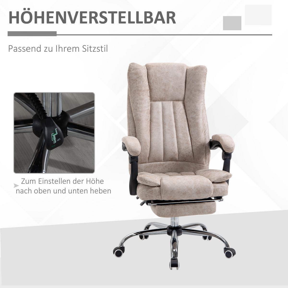 BÜROSTUHL, Kunststoff, Metall, Nylon - Multicolor, Kunststoff (71/118/63cm) - Vinsetto