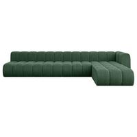 ECKSOFA modulares Sofa Darnel-L3 - 387x177x70 cm Grün - Grün, Holzwerkstoff/Textil (387/177cm) - ALTDECOR