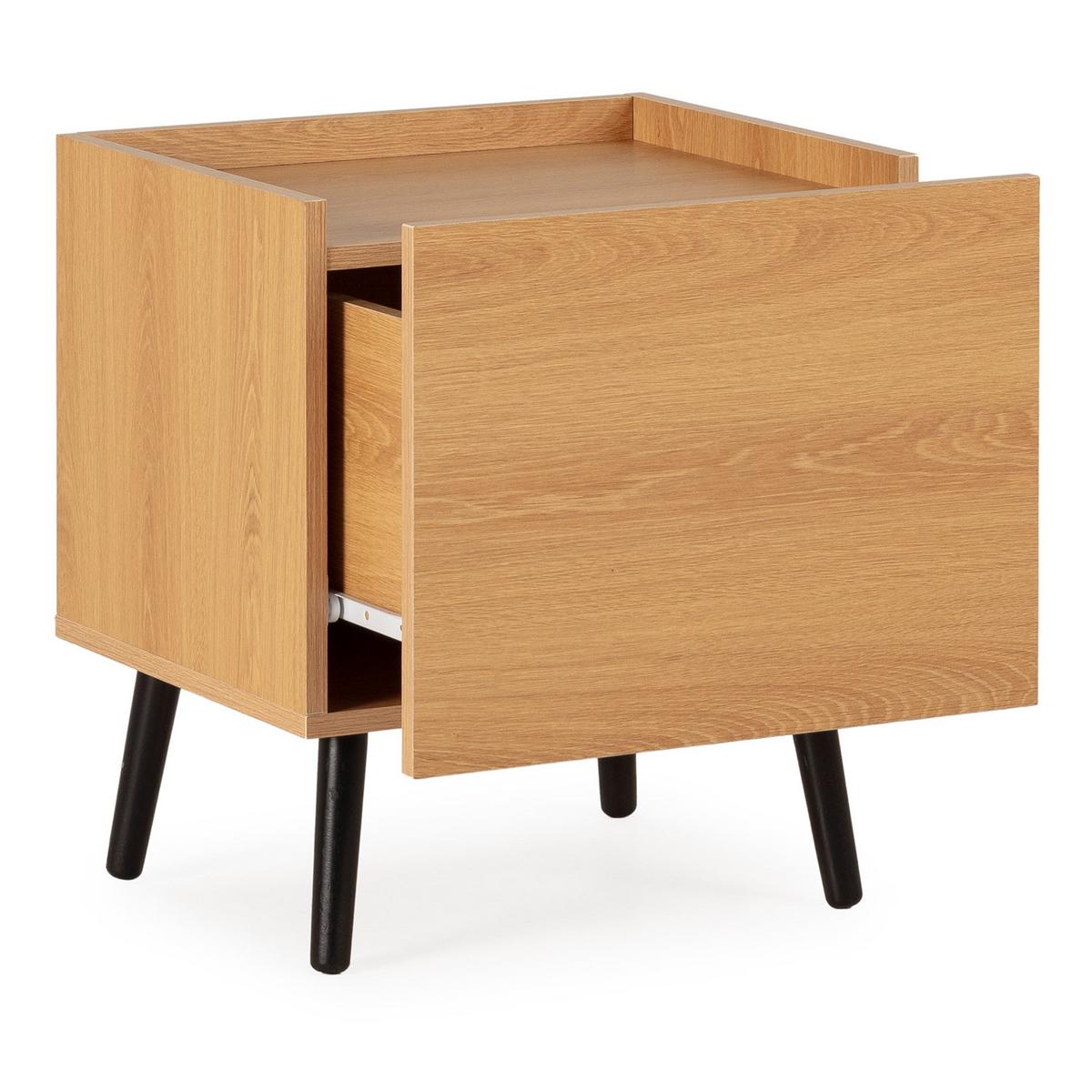 NACHTTISCH Siren 1 schublade Eichenfarbe - Honigeiche, Holzwerkstoff (45/50/40cm) - VS Venta-stock