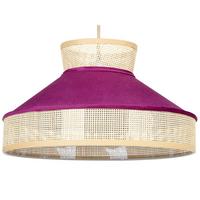 HÄNGELAMPE Batali 45/45/167 cm - Naturfarben, Naturmaterialien (45/45/167cm) - Beliani