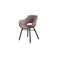 ESSZIMMERSTUHL ZAJA Braun Cord (1er-Set) - Braun, Textil (57/82/59cm) - KAWOLA