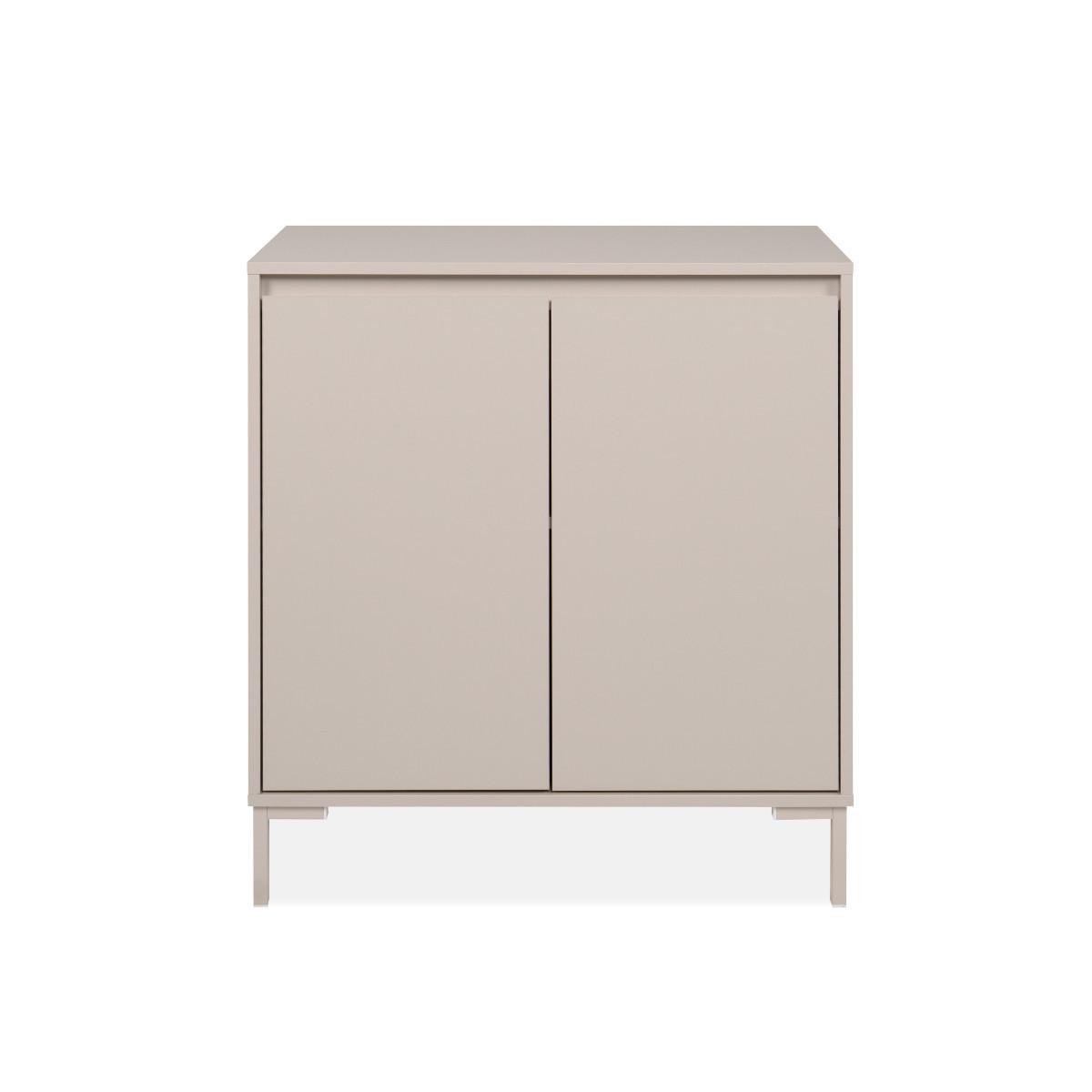SIDEBOARD mit 2 Türen in Kaschmir 81/40/87 cm - Beige, Holzwerkstoff (40/87/81cm) - Calicosy
