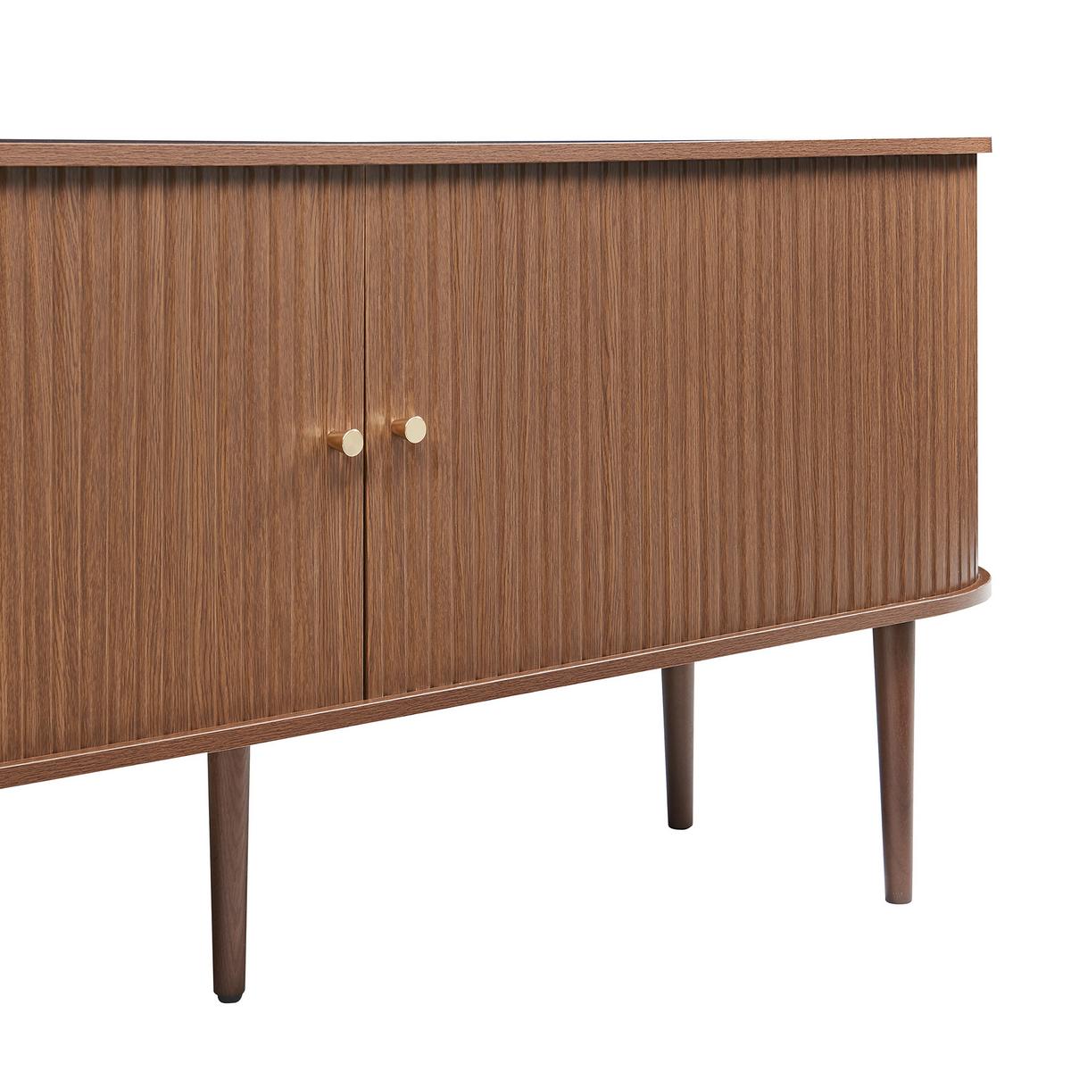 SIDEBOARD Mapia - Walnussfarben, Holzwerkstoff (166/70/40cm) - [en.casa]