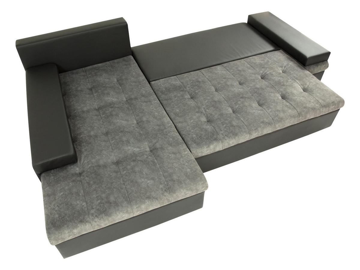ECKSOFA Bangkok Mini Premium - Silberfarben/Naturfarben, Holz/Textil (274/182cm) - MIRJAN24