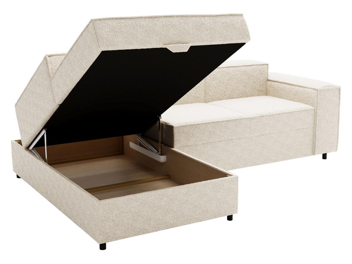 ECKSOFA Santos L, Seite: Links - Schwarz/Naturfarben, Holzwerkstoff/Kunststoff (253/166cm) - MIRJAN24