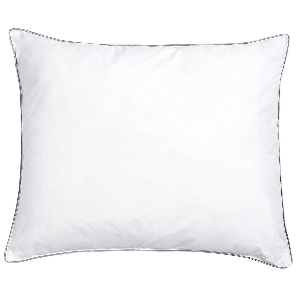 KISSEN 2er-Set Weiß 50/60 cm Pelister - Weiß, Naturmaterialien (60/50cm) - Beliani