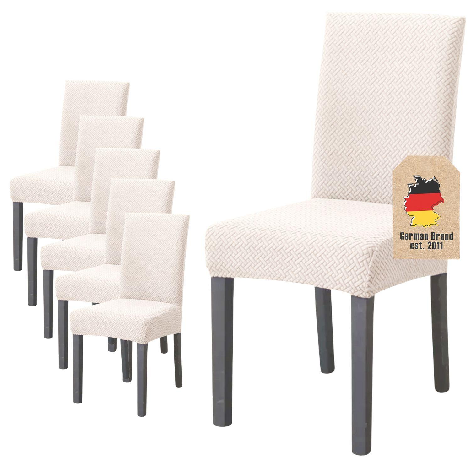 STUHLHUSSE (6-tlg. Set) - Beige, Kunststoff (1/38cm)