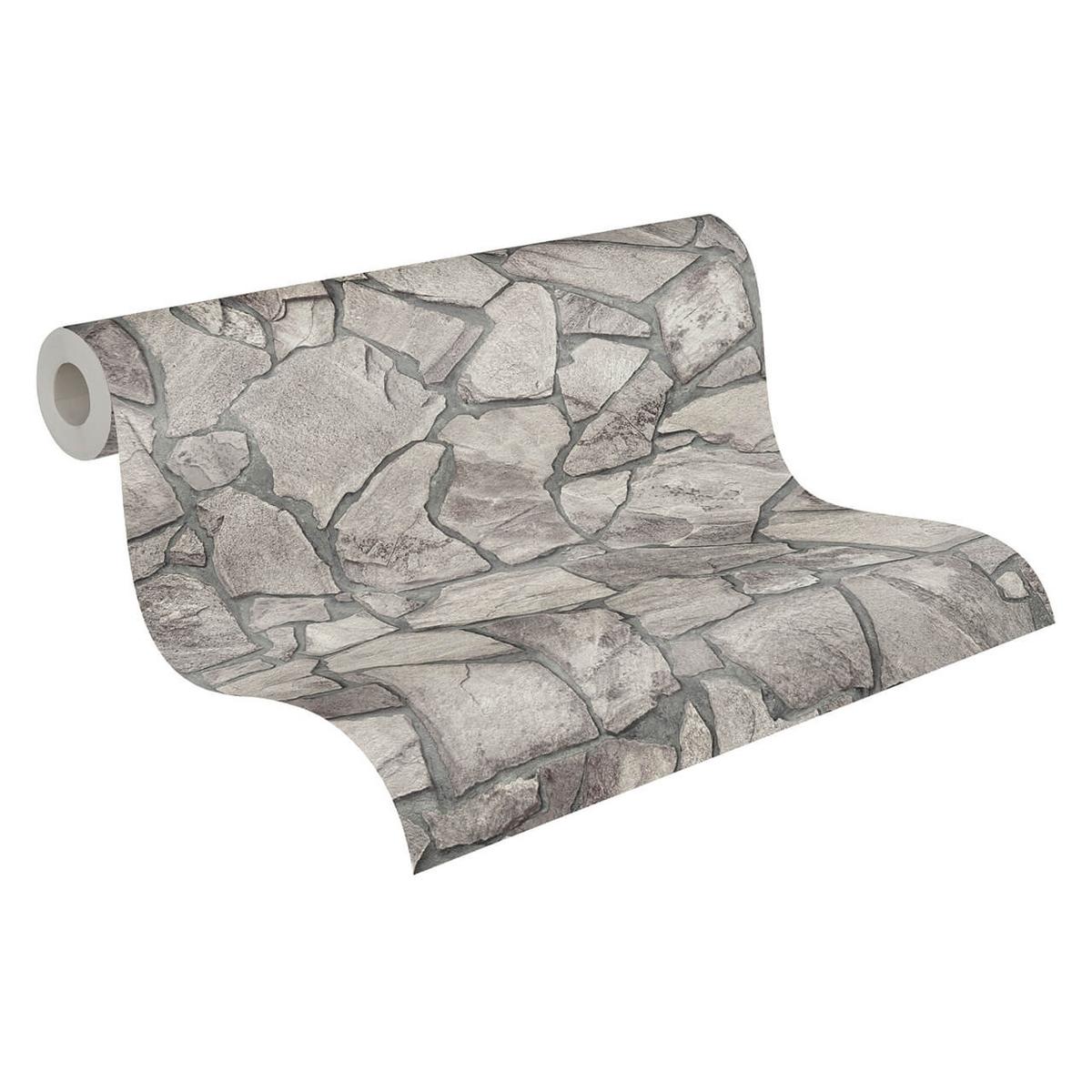 VLIESTAPETE Grau 53/1005 cm - Grau, Textil (53/1cm) - KUNSTLOFT