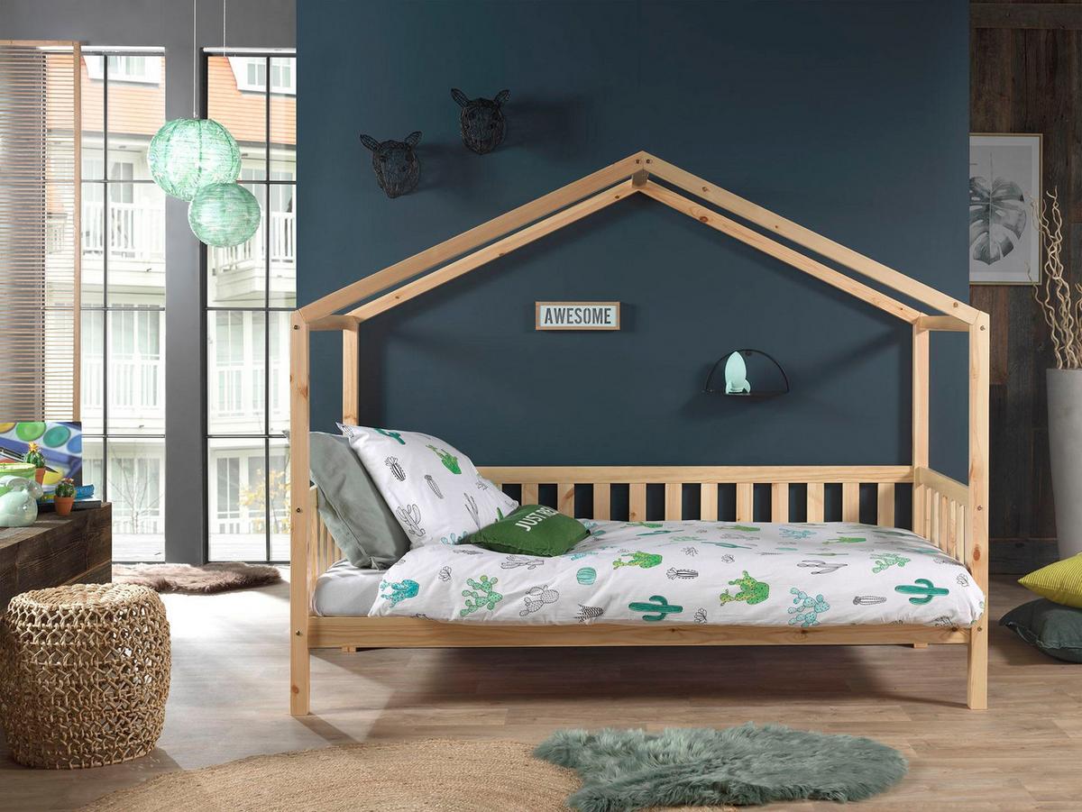 HAUSBETT Kapua 210x170x97 aus Massivholz in Natur - Kieferfarben, Holz (90/200cm) - 58aufmkessel