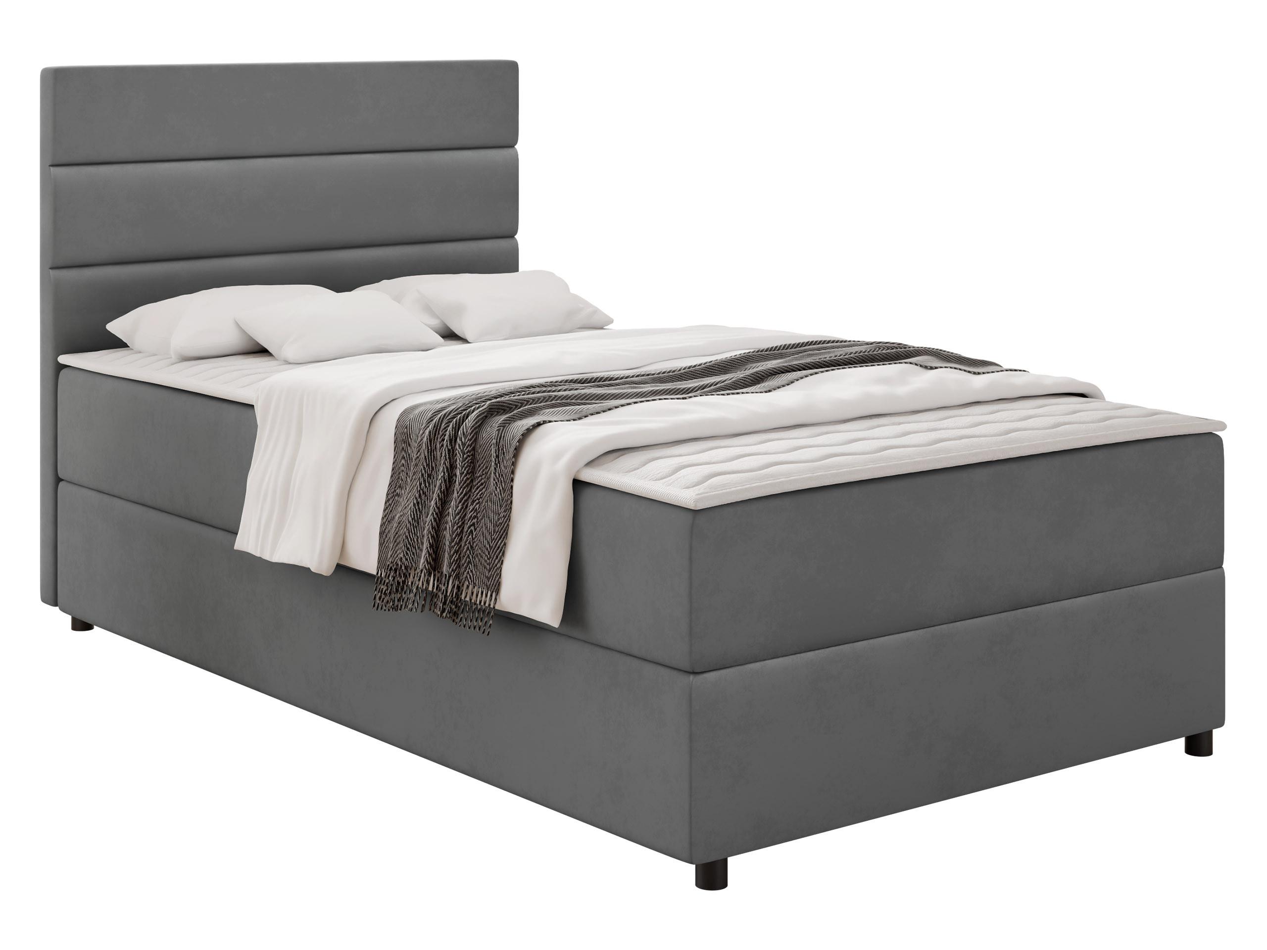 BOXBETT Elen - H3 - Schwarz/Grau, Holz/Holzwerkstoff (90/200cm) - MIRJAN24