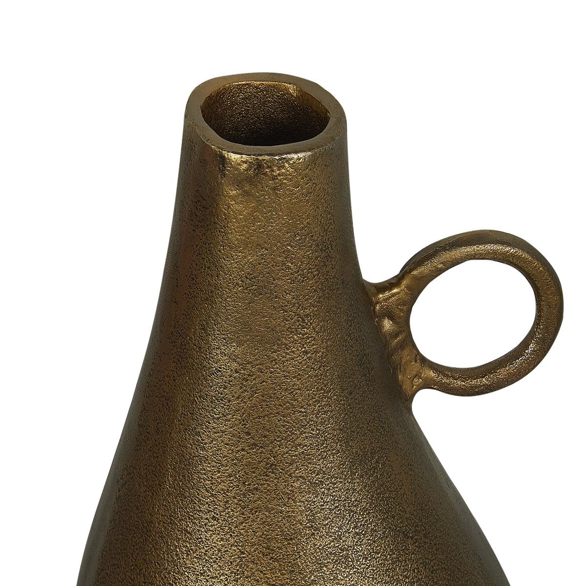 DEKOVASE Aluminium messing Sambhar - Messingfarben, Metall (46cm) - Beliani