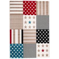 KINDER UND JUGEND TEPPICH MAUI STERNE - Blau/Rot, Textil (200/290cm) - Pergamon