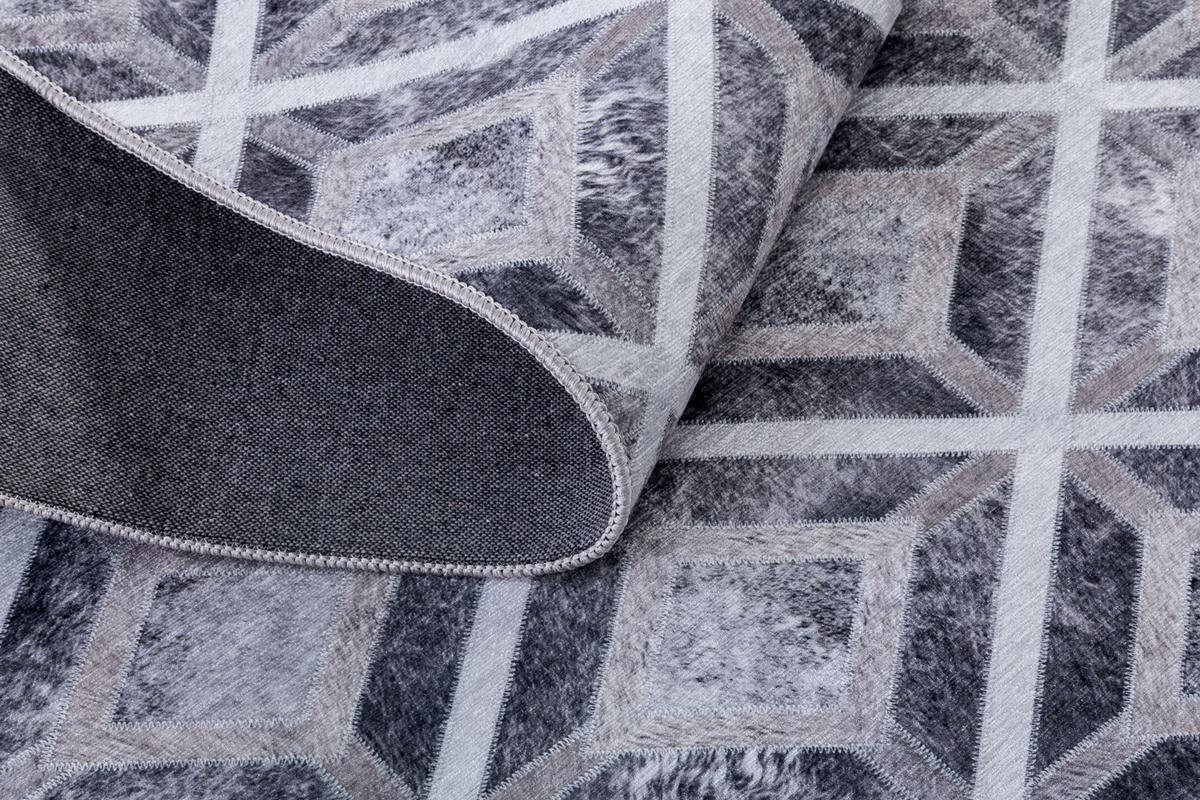 KURZFLORTEPPICH Serena 50x80 cm - Grau, Textil (50/80cm) - Gino Falcone