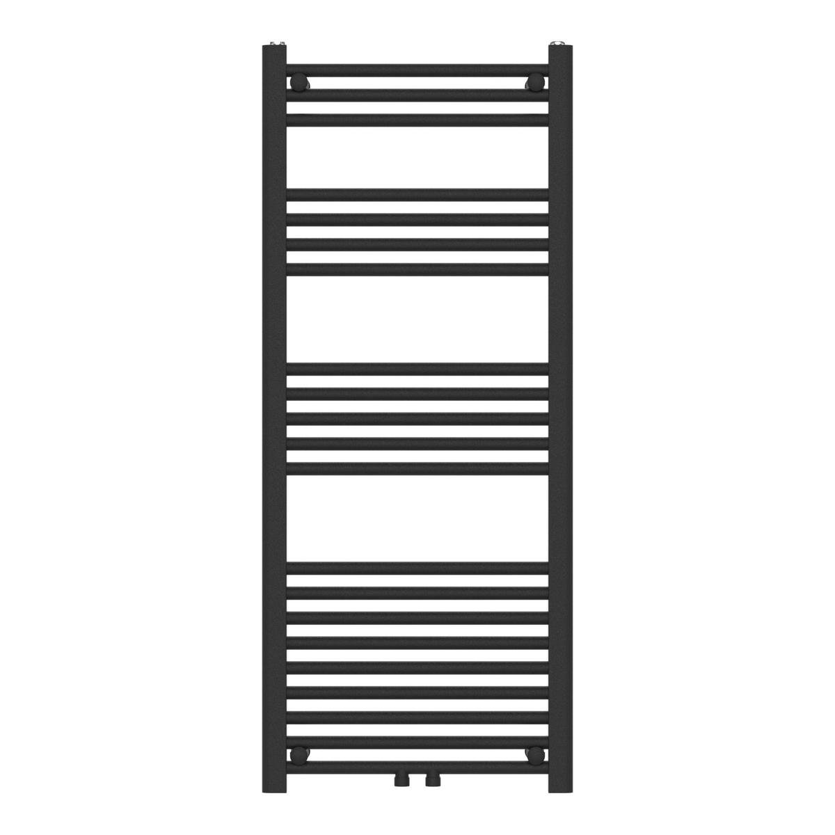 HANDTUCHHEIZKÖRPER Voss I. - Schwarz, Metall (50/120/3cm) - [neu.haus]