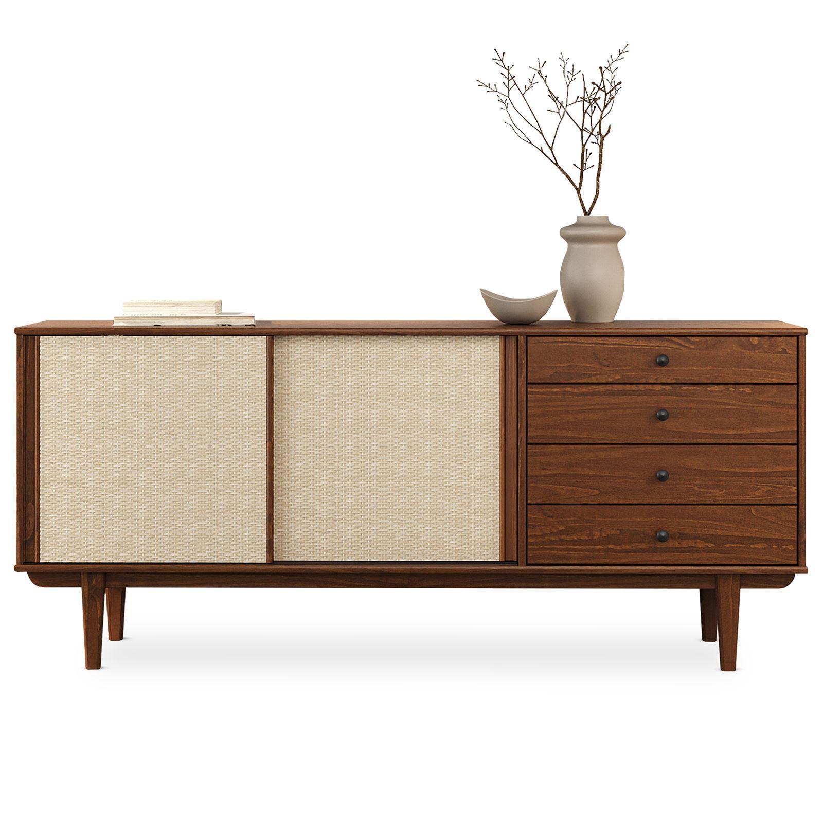 SIDEBOARD SIMONA Kastanie - Kastanienfarben, Holz (175/76/41cm) - IDIMEX