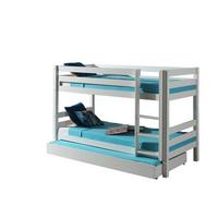 ETAGENBETT Karolina 210x140x105 aus Massivholz in Weiß - Weiß, Holz (90/200cm) - 58aufmkessel