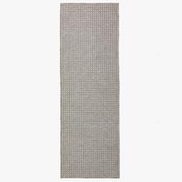 KURZFLORTEPPICH Waschbar NORA, einfarbig, aus Polyester, Grau, 78 x 300 cm - Grau, Textil (300/78cm) - KADIMA DESIGN