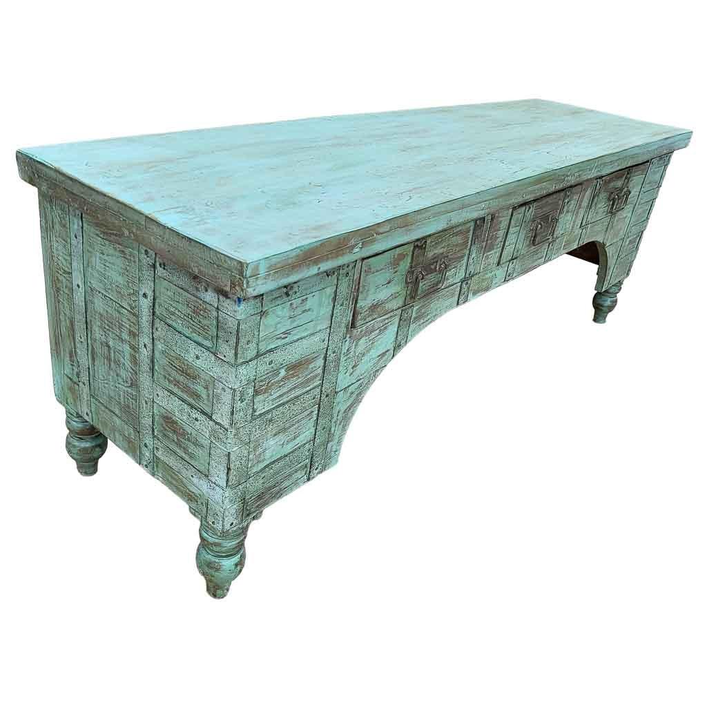 TV-LOWBOARD aus Holz, 175x45x57cm - Grün, Holz (175/57/45cm) - Wanderlust